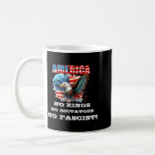 America No Kings No Dictators No Fascist Kaffeetasse (Links)