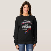 America Norwegian Parts Norway Map USA Flag Ancest Sweatshirt (Vorne ganz)