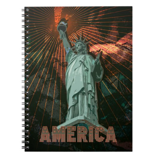AMERICA - Notebook Notizblock (Vorderseite)