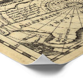 America Noviter Delineata Poster (Ecke)