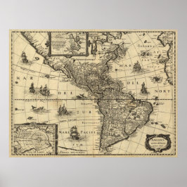 America Noviter Delineata Poster