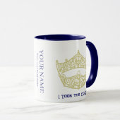 America Pageant Crown Personalisiert Name Tasse (VorderseiteRechts)