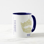 America Pageant Crown Personalisiert Name Tasse (VorderseiteRechts)