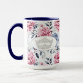 America Pageant Crown Rose Print Two Ton Tasse (Links)