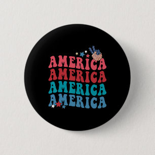 America Patriotic 4. Amerikanische Unabhängigkeits Button