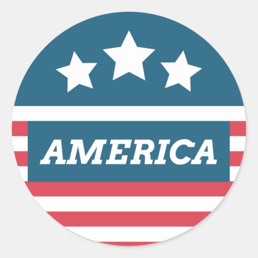 America Patriotic Sticker (Vorderseite)