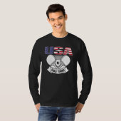 America Ping Pong US Flag Tischtennis Team Unterst T-Shirt (Vorne ganz)
