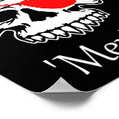 America Pirate Skull Flag 4. Juli Independence Da Poster (Ecke)