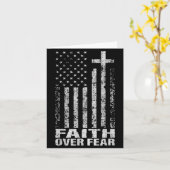 America Pride Us Flag Faith Over Fear Christian Bi Karte (Gelbe Blume)