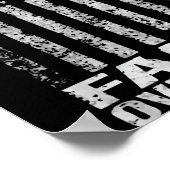 America Pride Us Flag Faith Over Fear Christian Bi Poster (Ecke)