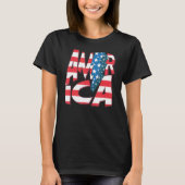 America Red Blue White Usa Flag Power Patriotic 4t T-Shirt (Vorderseite)
