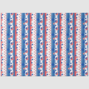 America Red White and Blue Series Design 25 Seidenpapier