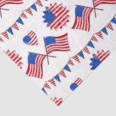 America Red White and Blue Series Design 26 Seidenpapier (Ausschnitt)