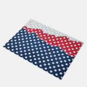 America Red White & Blue Stars Fußmatte (Schrägansicht)