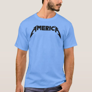 America Rock and Roll Inspired USA Design T-Shirt