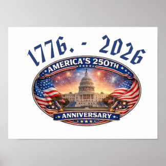 America’s 250 anniversary  poster