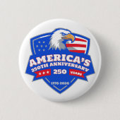 America’s 250th Anniversary Patriotic Eagle Badge Button (Vorderseite)