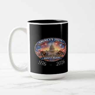 America’s 250th anniversary  zweifarbige tasse