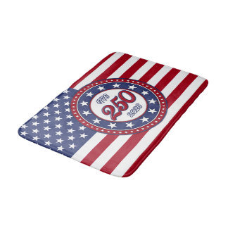 America’s 250th Birthday With USA Flag Badematte