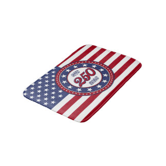 America’s 250th Birthday With USA Flag Badematte