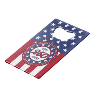 America’s 250th Birthday With USA Flag Geldbeutel Flaschenöffner