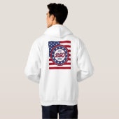 America’s 250th Birthday With USA Flag Hoodie (Schwarz voll)