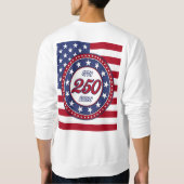 America’s 250th Birthday With USA Flag Sweatshirt (Rückseite)