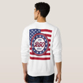 America’s 250th Birthday With USA Flag Sweatshirt (Schwarz voll)