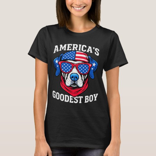 America’s Goodest Boy Dog T-Shirt (Vorderseite)