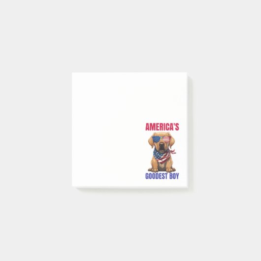 America’s Goodest Labrador Post-it Klebezettel (Vorderseite)