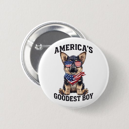 America’s Goodest Shepherd Button (Vorne & Hinten)