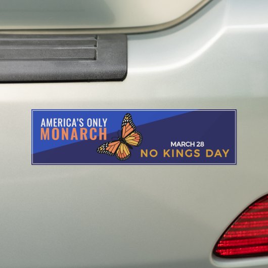 America’s Only Monarch | No Kings Day March 28 Autoaufkleber (Auf Auto)