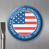 America Semiquincentennial 1776-2026 USA 250 Flag Magnet