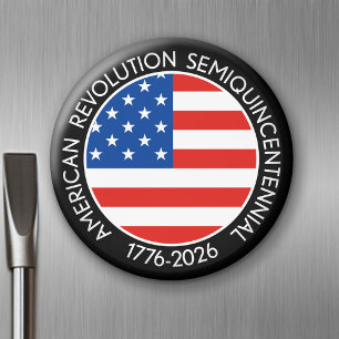 America Semiquincentennial 1776-2026 USA 250 Flag Magnet
