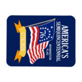 America Semiquincentennial 1776-2026 USA 250 Magnet (Horizontal)