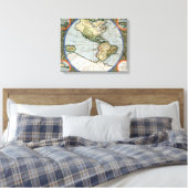 America Sive India Nova Leinwanddruck (Insitu (Schlafzimmer))
