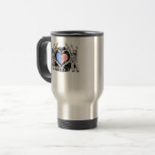 America Skeleton Hands Reisebecher (Vorderseite Links)