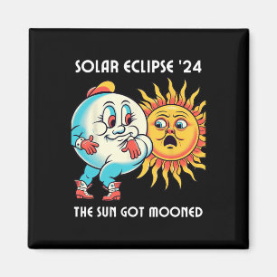 America Solar Eclipse 2024 4,08,24 The Sun Got Moo Magnet