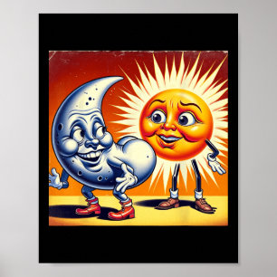 America Solar Eclipse 2024 4,08,24 The Sun Got Moo Poster