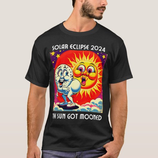 America Solar Eclipse 4 08 Illustration T-Shirt (Vorderseite)