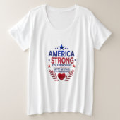 America Strong Plus Size T - Shirt | (Design vorne)
