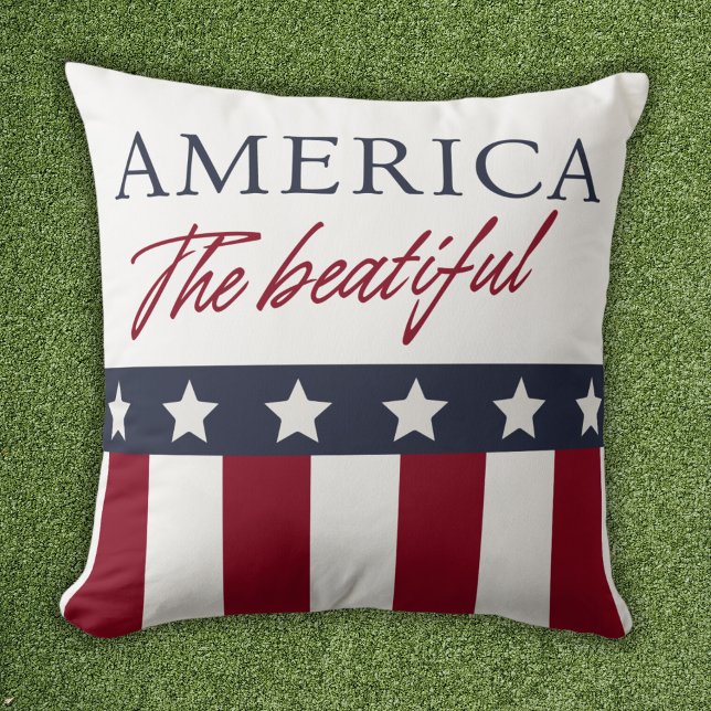 America The Beatiful Patriotic Kissen (Von Creator hochgeladen)