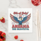 America the Beautiful Serviette (Beispiel)