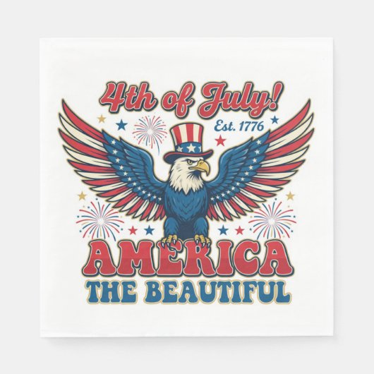 America the Beautiful Serviette (Vorderseite)