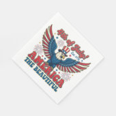 America the Beautiful Serviette (Ecke)