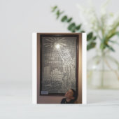 America the Beautiful String Art Postkarte (Stehend Vorderseite)