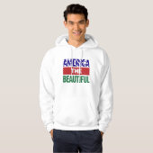 America The Beautiful Topographical Map Hoodie (Vorne ganz)