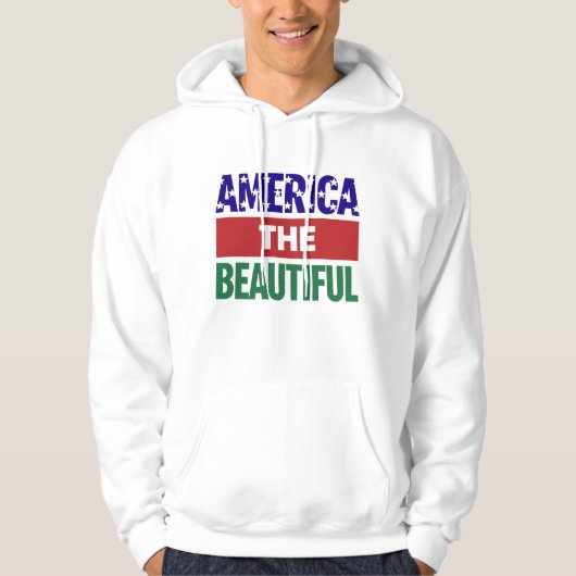 America The Beautiful Topographical Map Hoodie (Vorderseite)