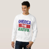 America The Beautiful Topographical Map Sweatshirt (Vorne ganz)