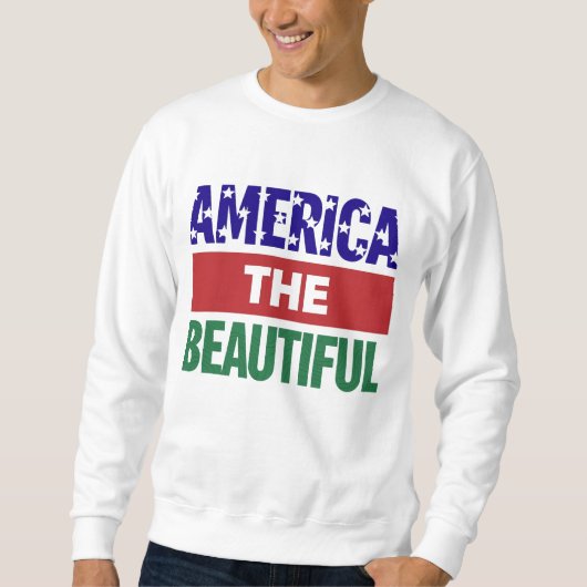 America The Beautiful Topographical Map Sweatshirt (Vorderseite)